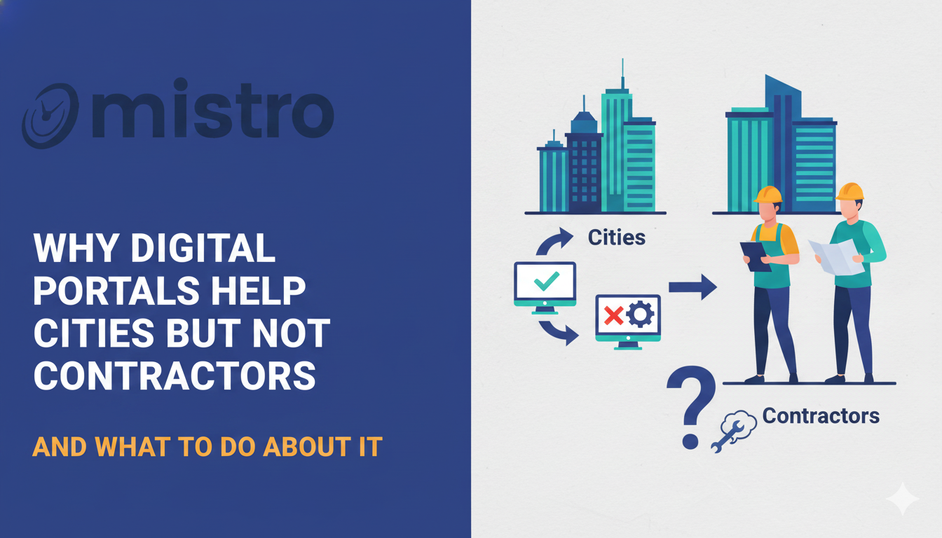 Why Digital Portals Help Cities but Not Contractors - And What to Do About It
