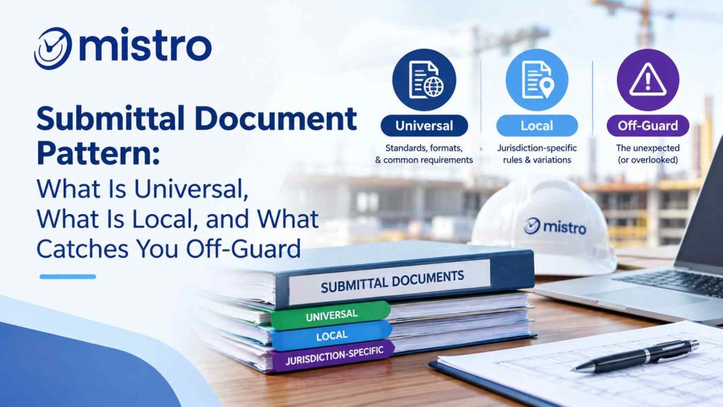 Submittal Document Pattern: What Is Universal, What Is Local, What Catches You Off-Guard